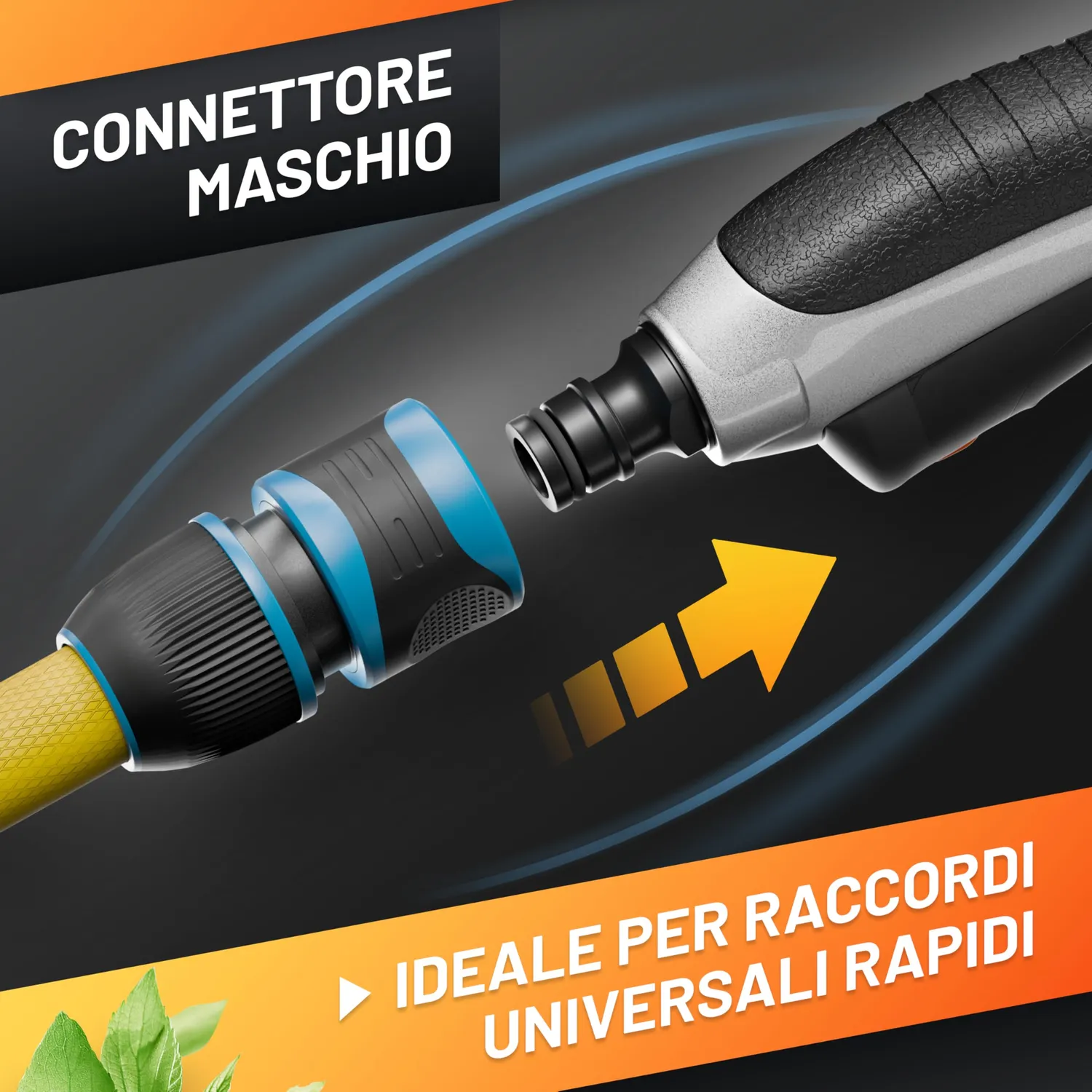 GRÜNTEK pistola acqua giardino metallo 3 spruzzi