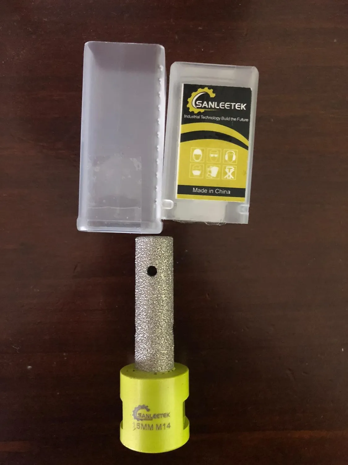 Sanleetek fresa diamantata 15 mm M14 fori piastrelle gres