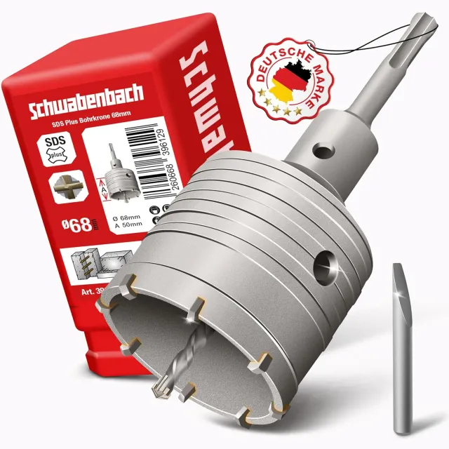 Schwabenbach SDS-Plus Corona 68mm per Scatole Muro