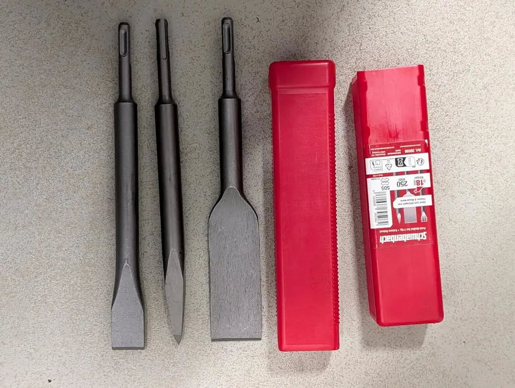 Schwabenbach SDS-Plus scalpelli 250 mm set 3 pezzi acciaio