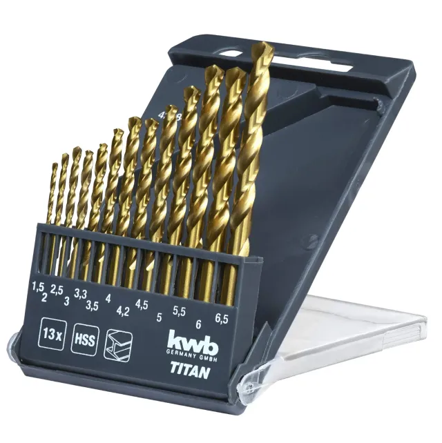 KWB Kraftixx 429844 set punte HSS TiN 13 pezzi metallo