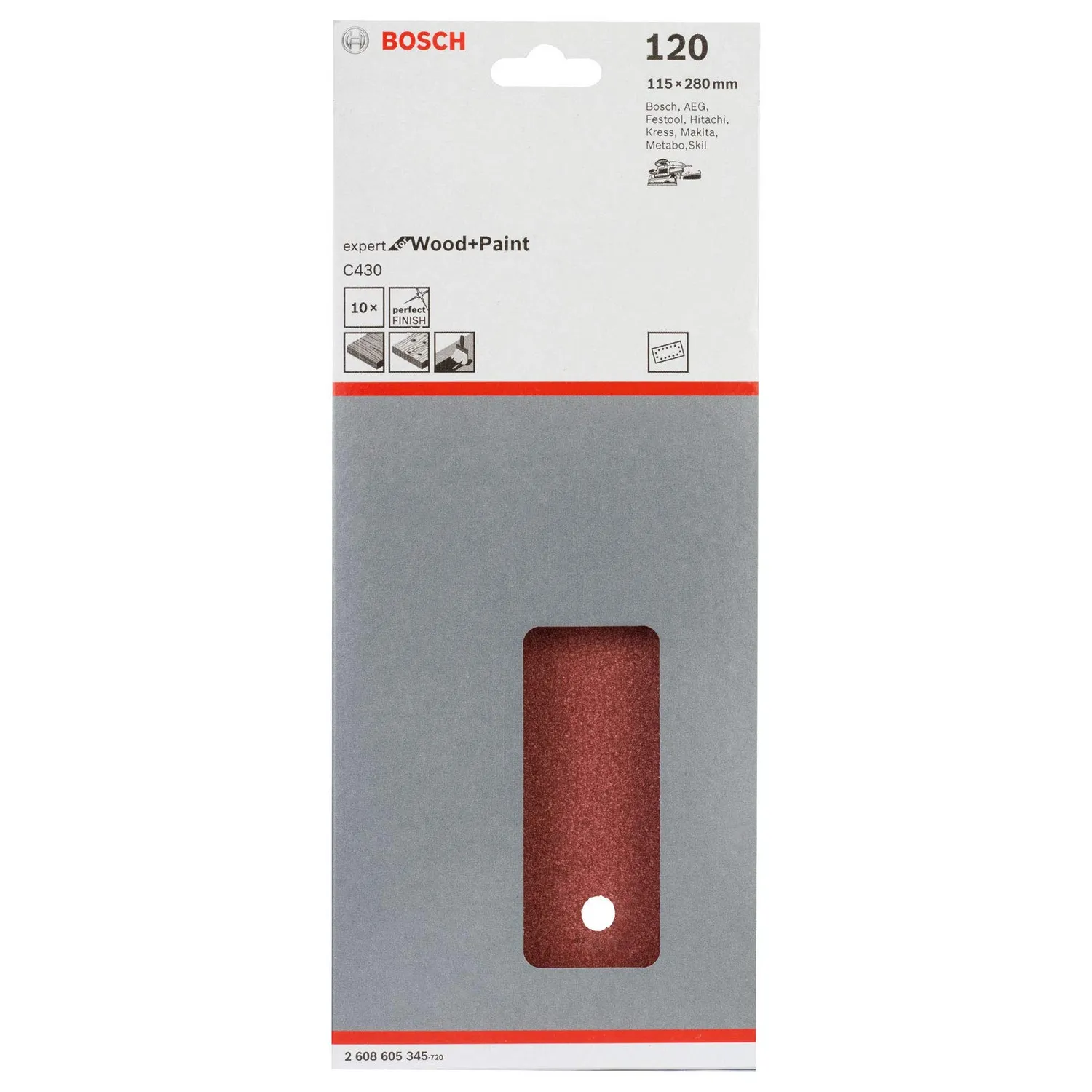 Bosch Expert C430 foglio abrasivo 115x280 mm grana 60 legno