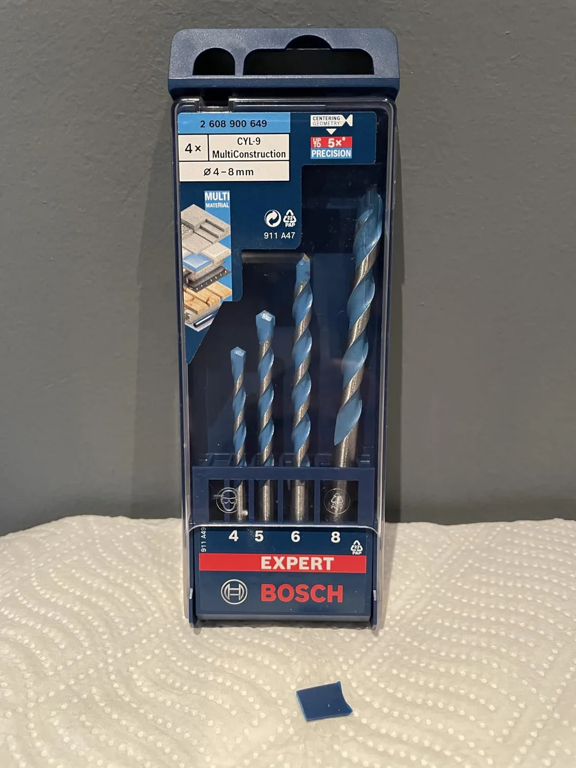 Bosch Expert CYL-9 Set Punte 4-8 mm Multimateriale 4 pz