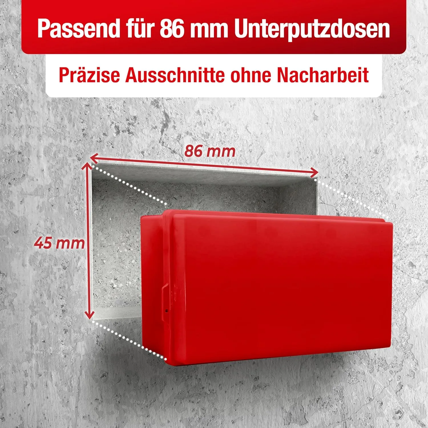 Schwabenbach scalpello quadro SDS Plus 85x45 mm scatole