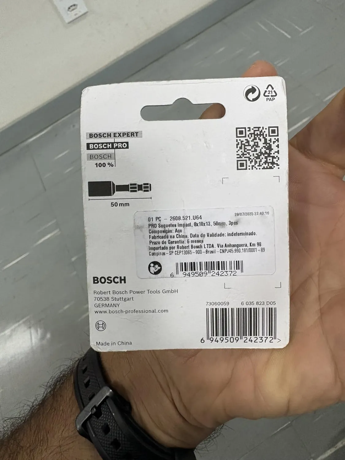 Bosch Expert PRO Impact bussola 8-10-13 mm 3 pezzi