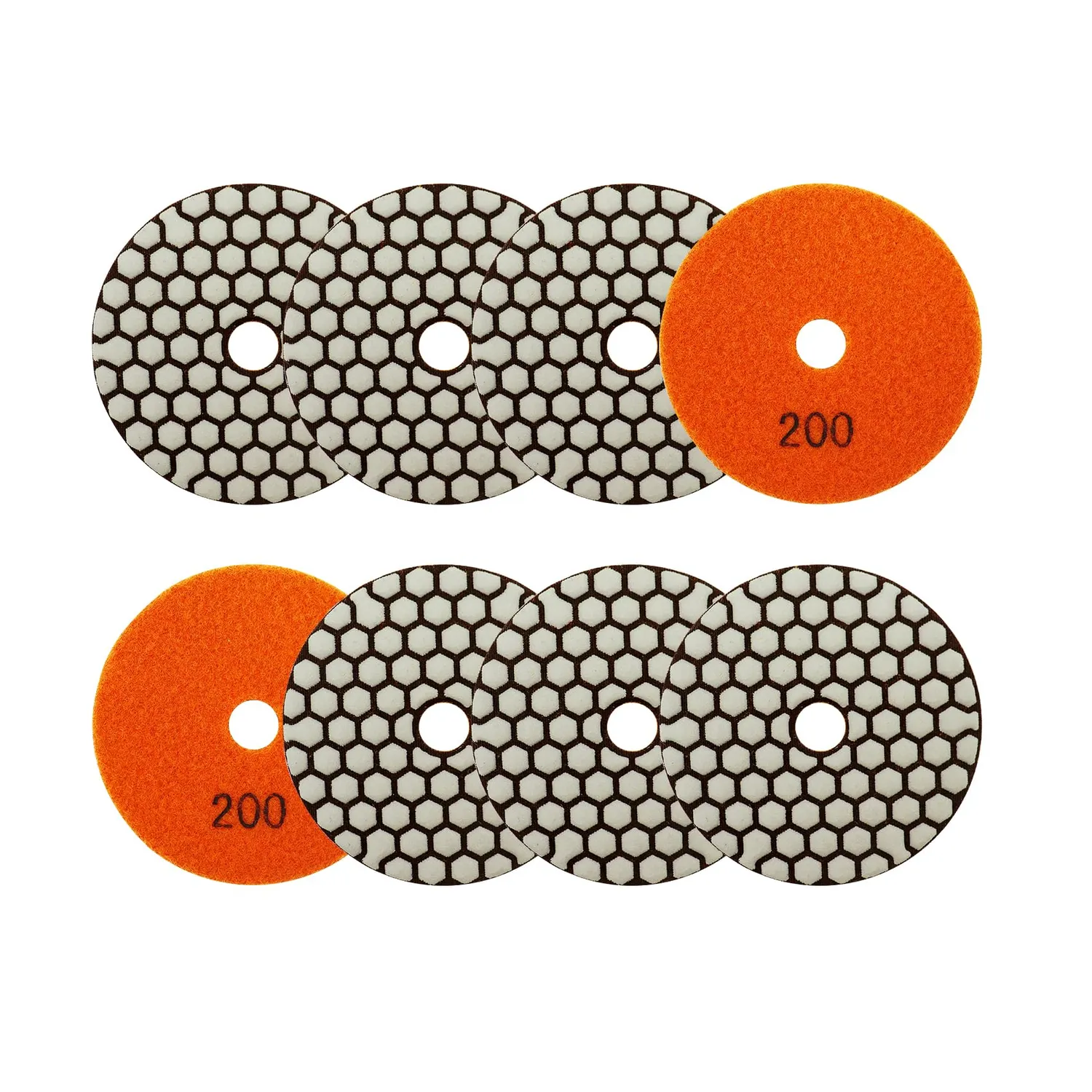 Sanleetek tamponi lucidatura diamantati 100 mm grana 50 8 pezzi