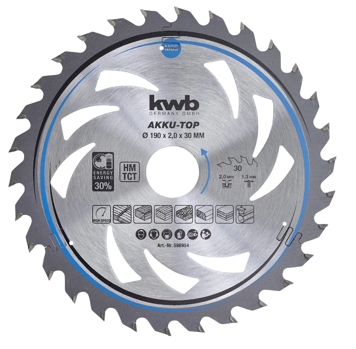 KWB Easy Cut Lama Circolare 130x16 mm 18 Denti per Legno