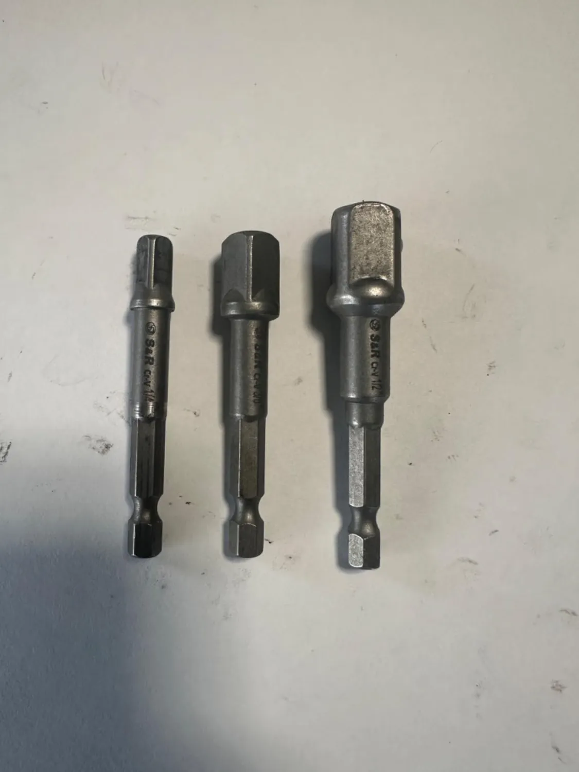 S&R Set 7 Adattatori Bussole Trapano 1-4 3-8 1-2