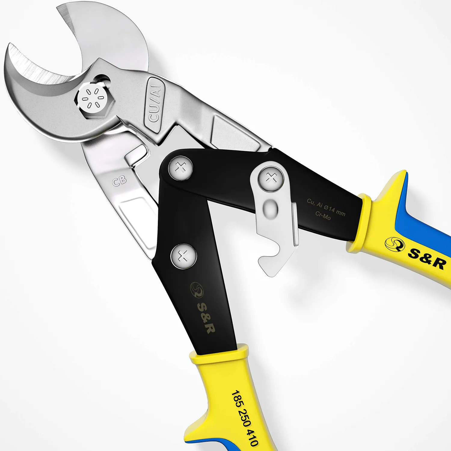 S&R Cesoia Cavi Rame Alluminio 14 mm 245 mm Doppio Tagliente