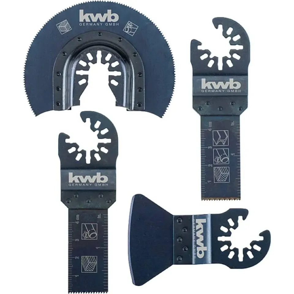KWB 708800 Set 4 Lame Multitool Legno Metallo