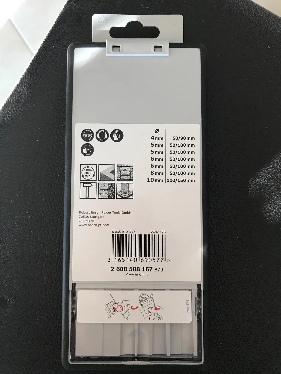 Bosch CYL-5 Set Punte Calcestruzzo 7 Pezzi 4-10 mm