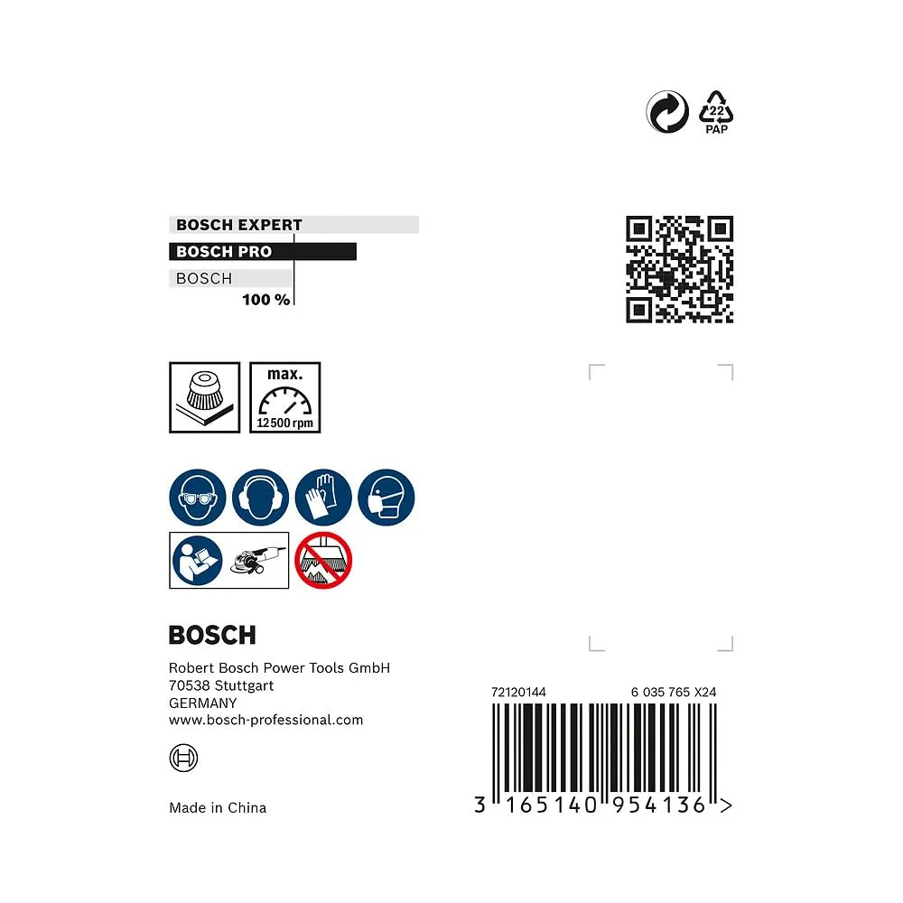 Bosch Expert spazzola a tazza 75x0,5 mm metallo X-Lock