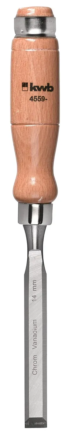 KWB 4559-14 scalpello legno 14 mm manico faggio