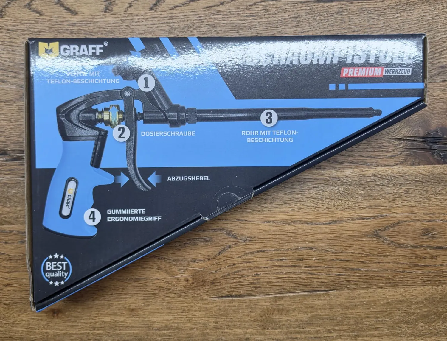 Graff pistola schiuma PU teflon con dosatore metallo