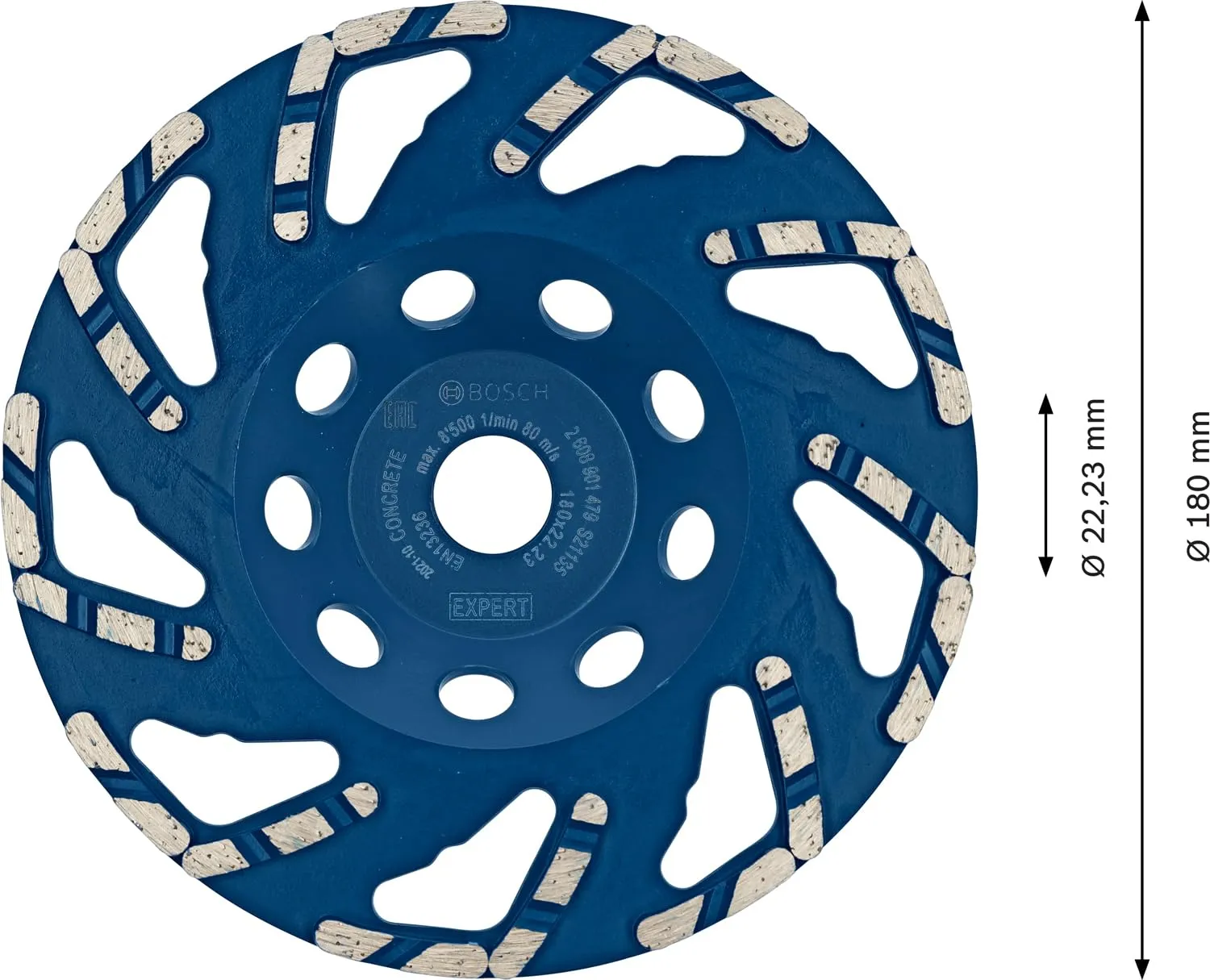 Bosch Expert Concrete mola a tazza diamantata 180 mm calcestruzzo