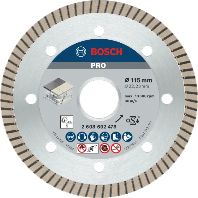 Bosch PRO Ceramic disco diamantato 115 mm per ceramica