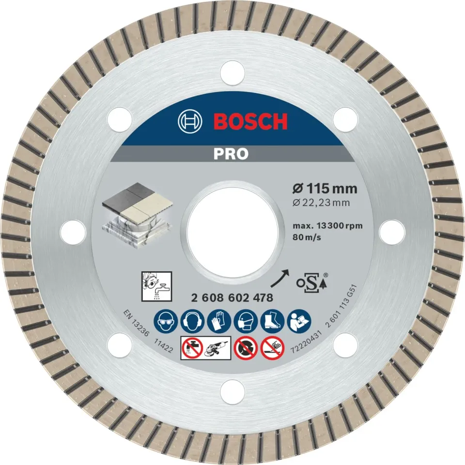 Bosch PRO Ceramic disco diamantato 115 mm per ceramica