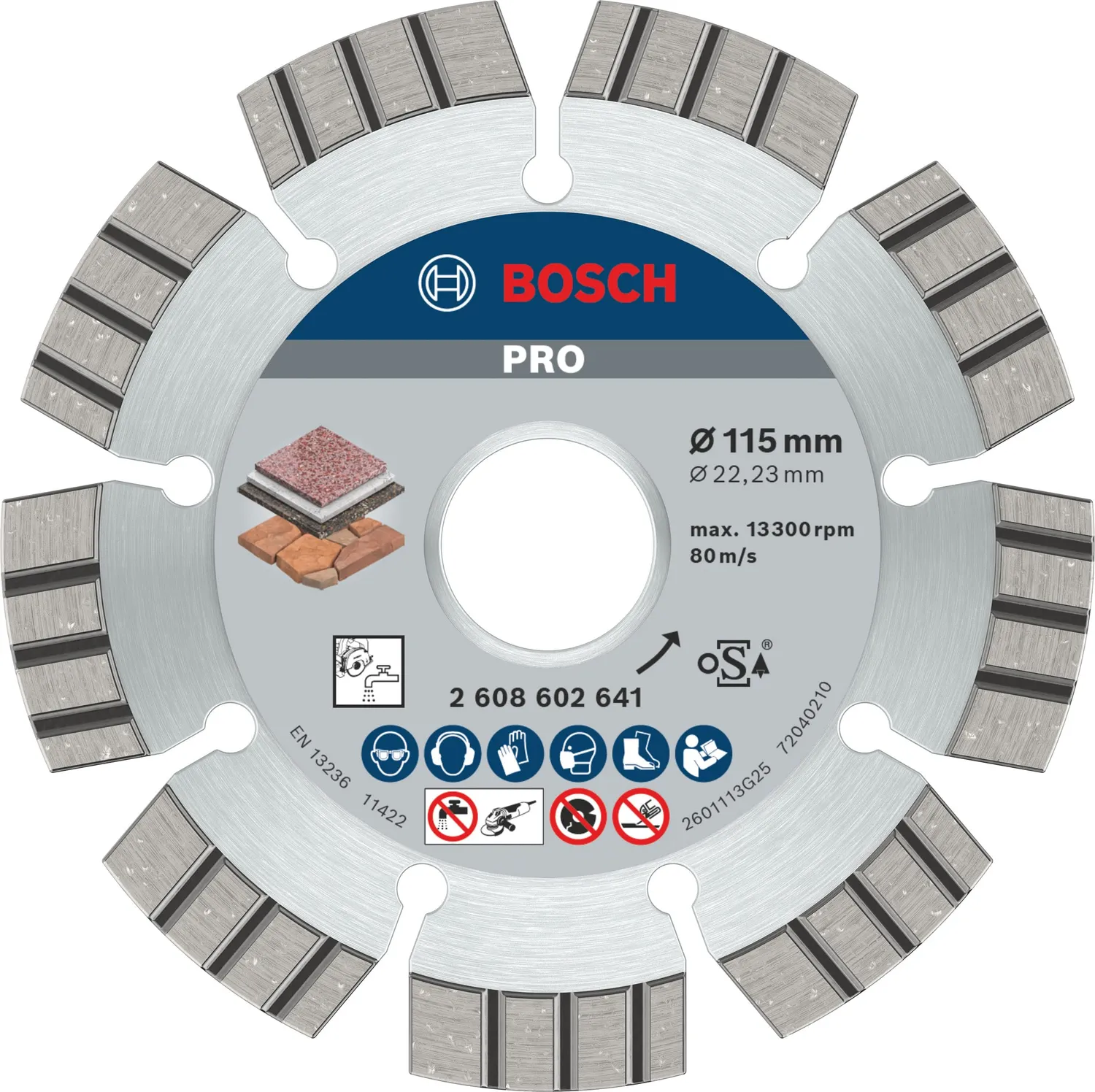 Bosch Disco Diamantato PRO Stone 125 mm pietra