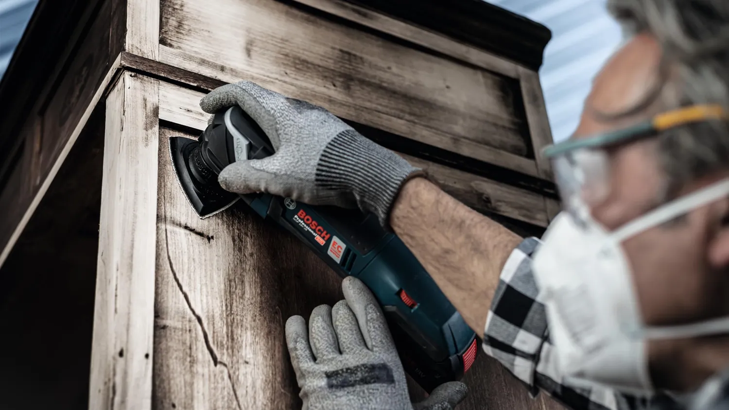 Bosch Expert C470 carta abrasiva delta 93 mm 5 pezzi grana 320