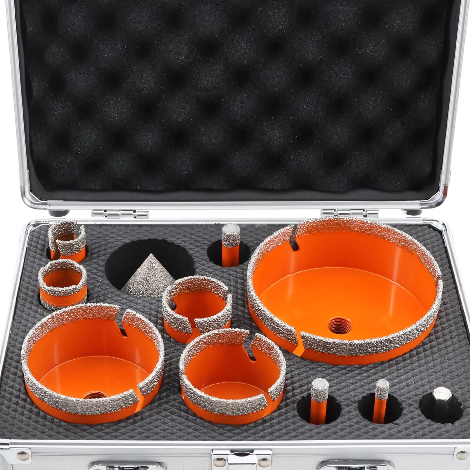 BGTEC Kit 5 set punte diamantate 11 pezzi per gres