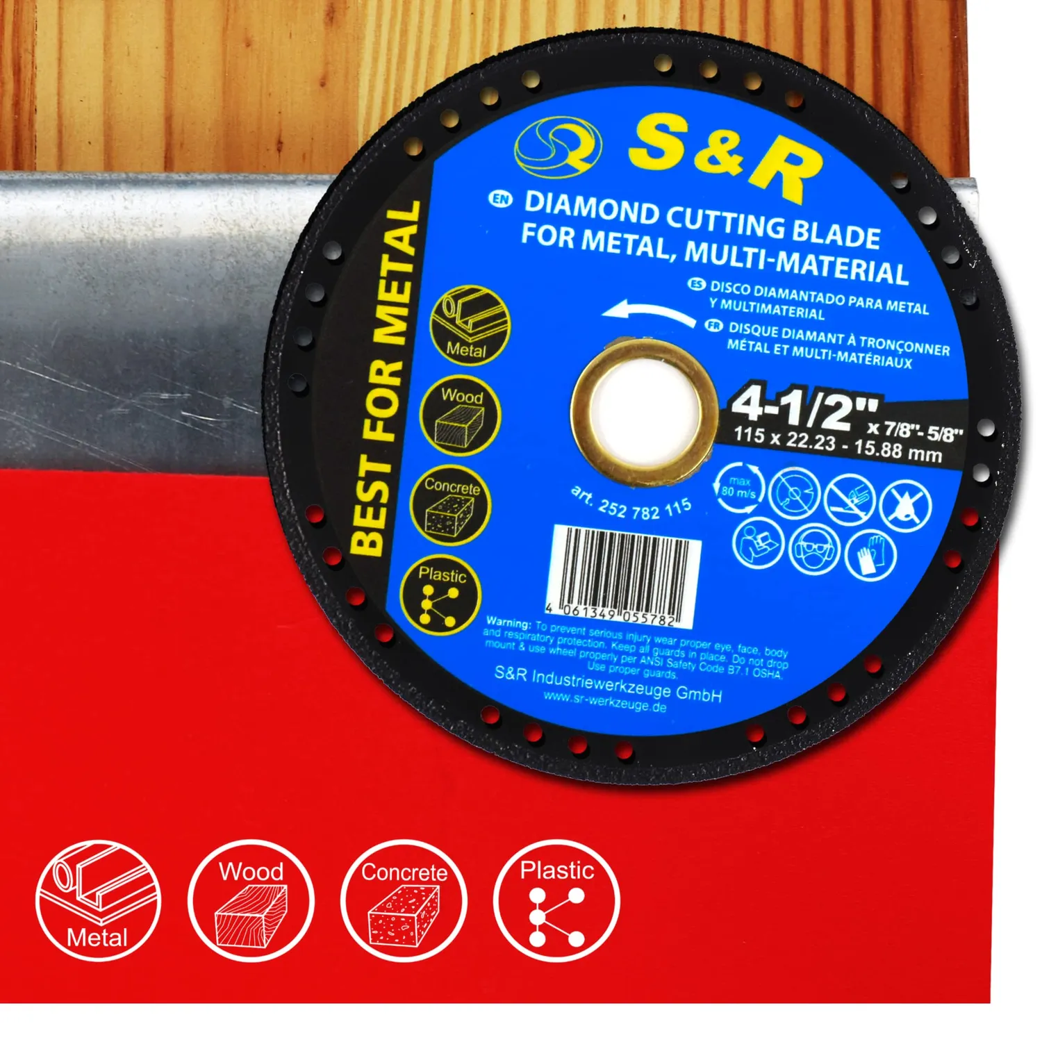 S&R Multi-Cut disco diamantato 115 mm multimateriale