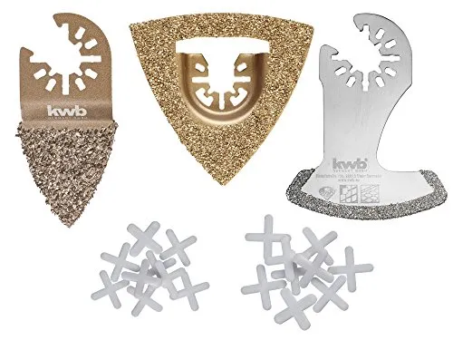 KWB set riparazione piastrelle multitool 21 pezzi diamantato
