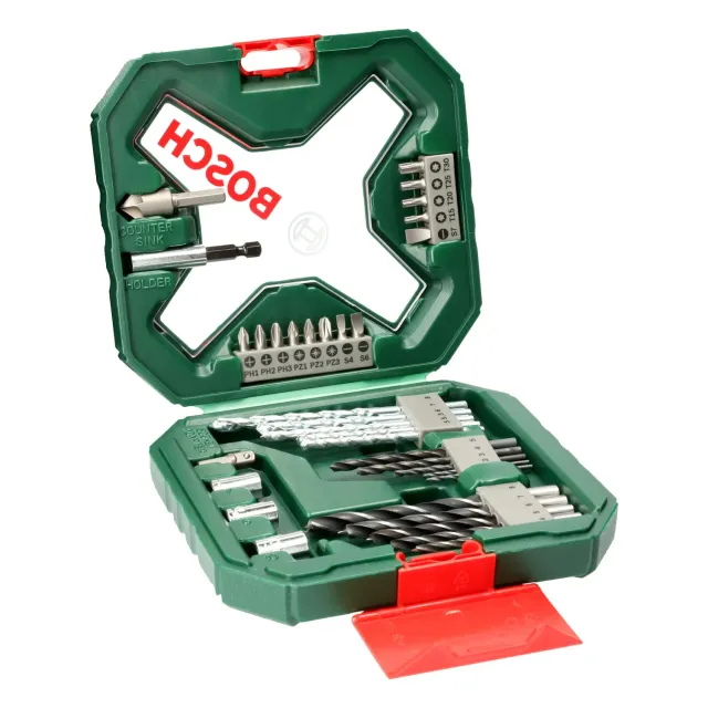 Bosch X-Line Set 34 Pezzi Punte e Bit Titanio
