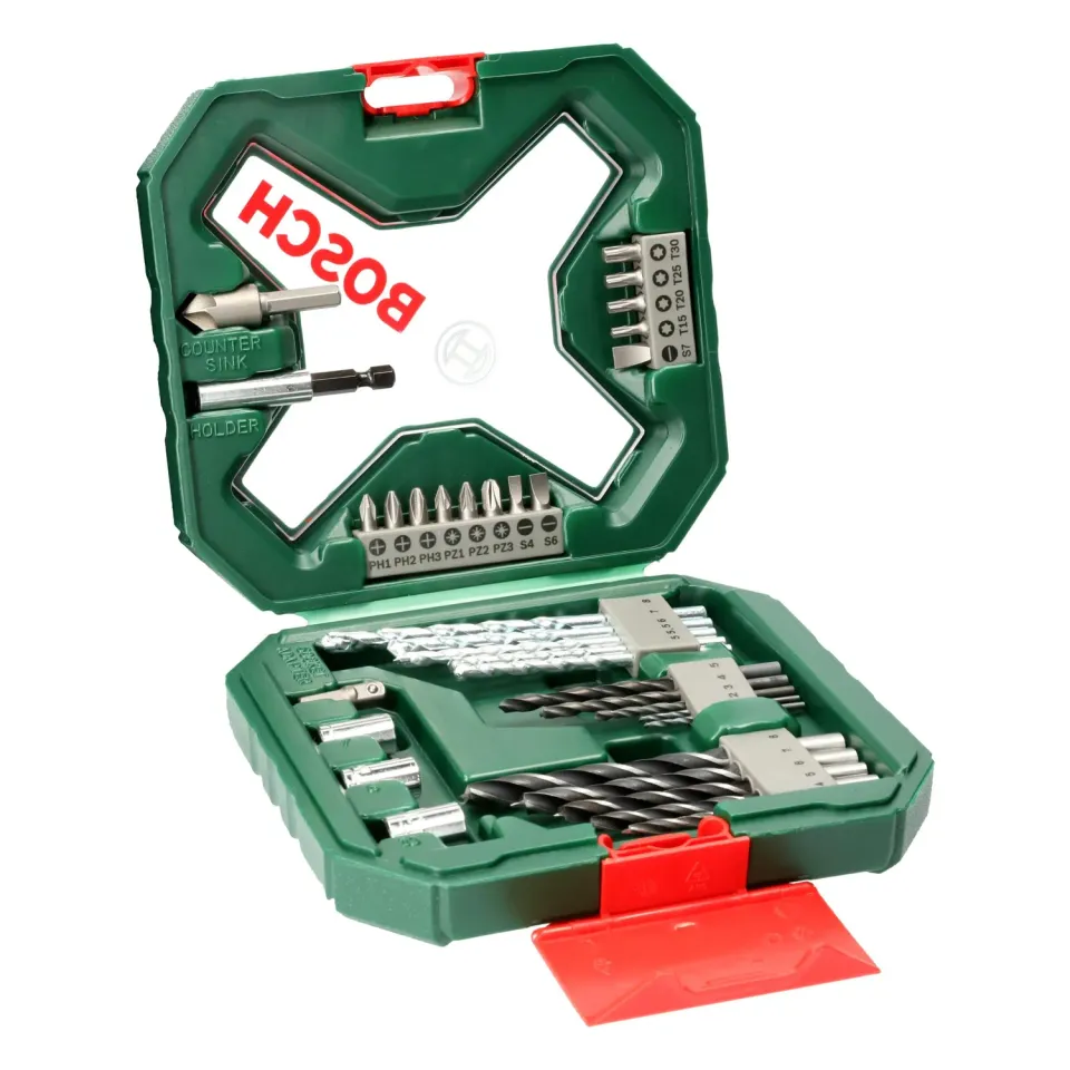 Bosch X-Line Set 34 Pezzi Punte e Bit Titanio