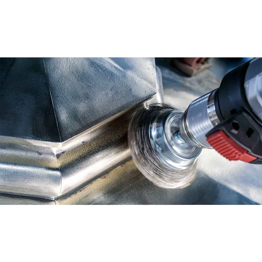 Bosch Expert spazzola a tazza 50 mm filo ondulato inox