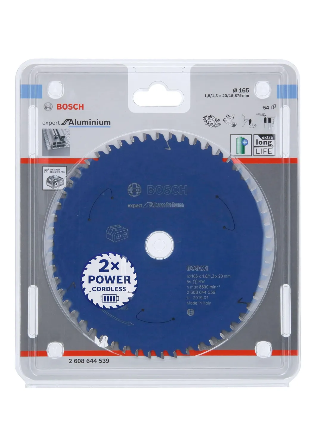 Bosch Expert for Aluminium lama circolare 165x20 54 denti