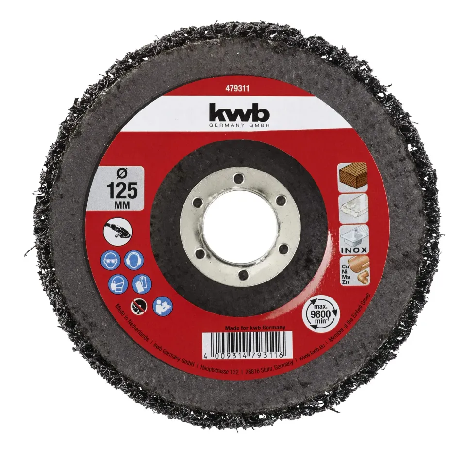 KWB 4793-11 dischi pulizia nylon 125x22 mm carburo silicio