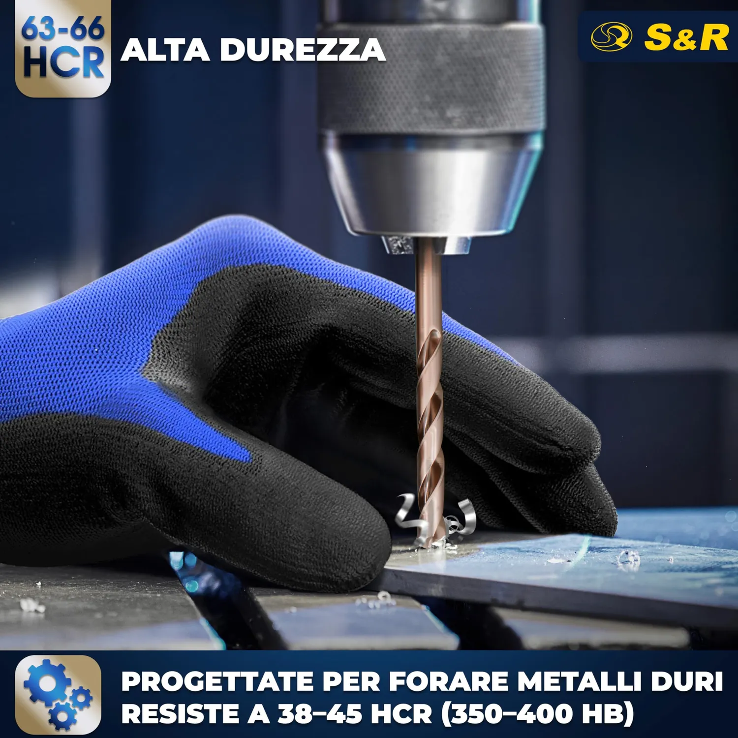S&R Punte cobalto HSS 13pz 1,5-6,5mm inox scatola metallo
