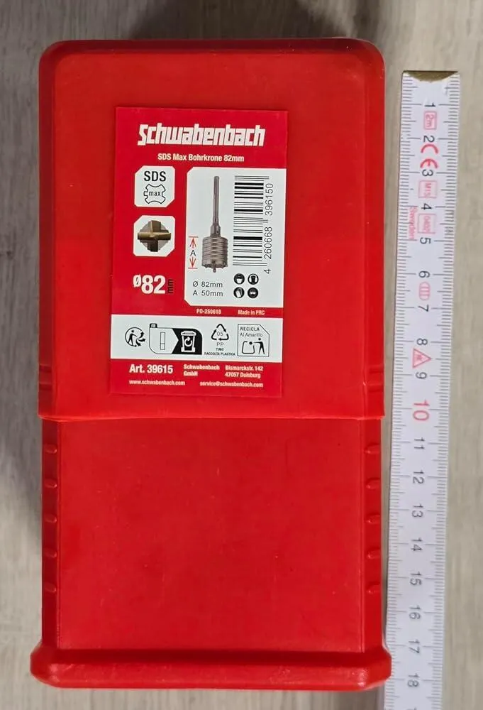 Schwabenbach corona perforatrice SDS-Max 82 mm metallo duro