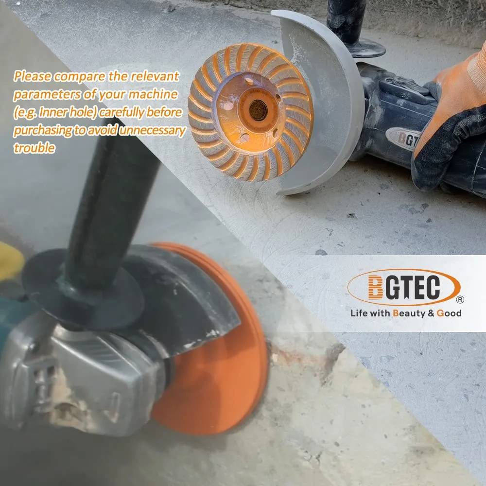 BGTEC mola a tazza diamantata 180 mm Turbo calcestruzzo