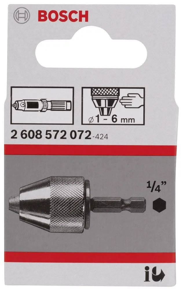 Bosch Expert mandrino autoserrante 1-6 mm 1/4"