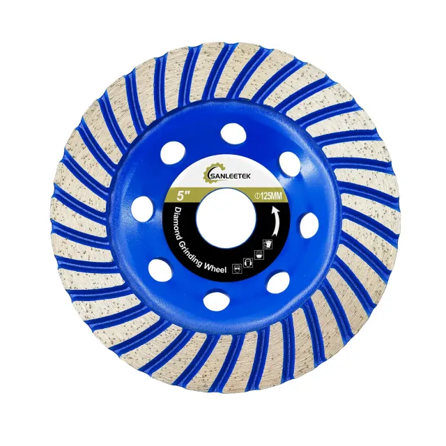 Sanleetek mola tazza diamantata 125 mm turbo fila cemento