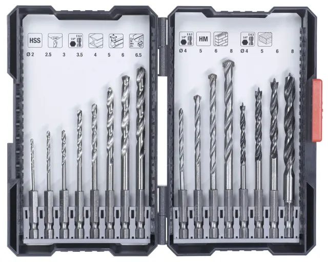 KWB 108950 Set Punte 16 Pezzi Esagonale HSS