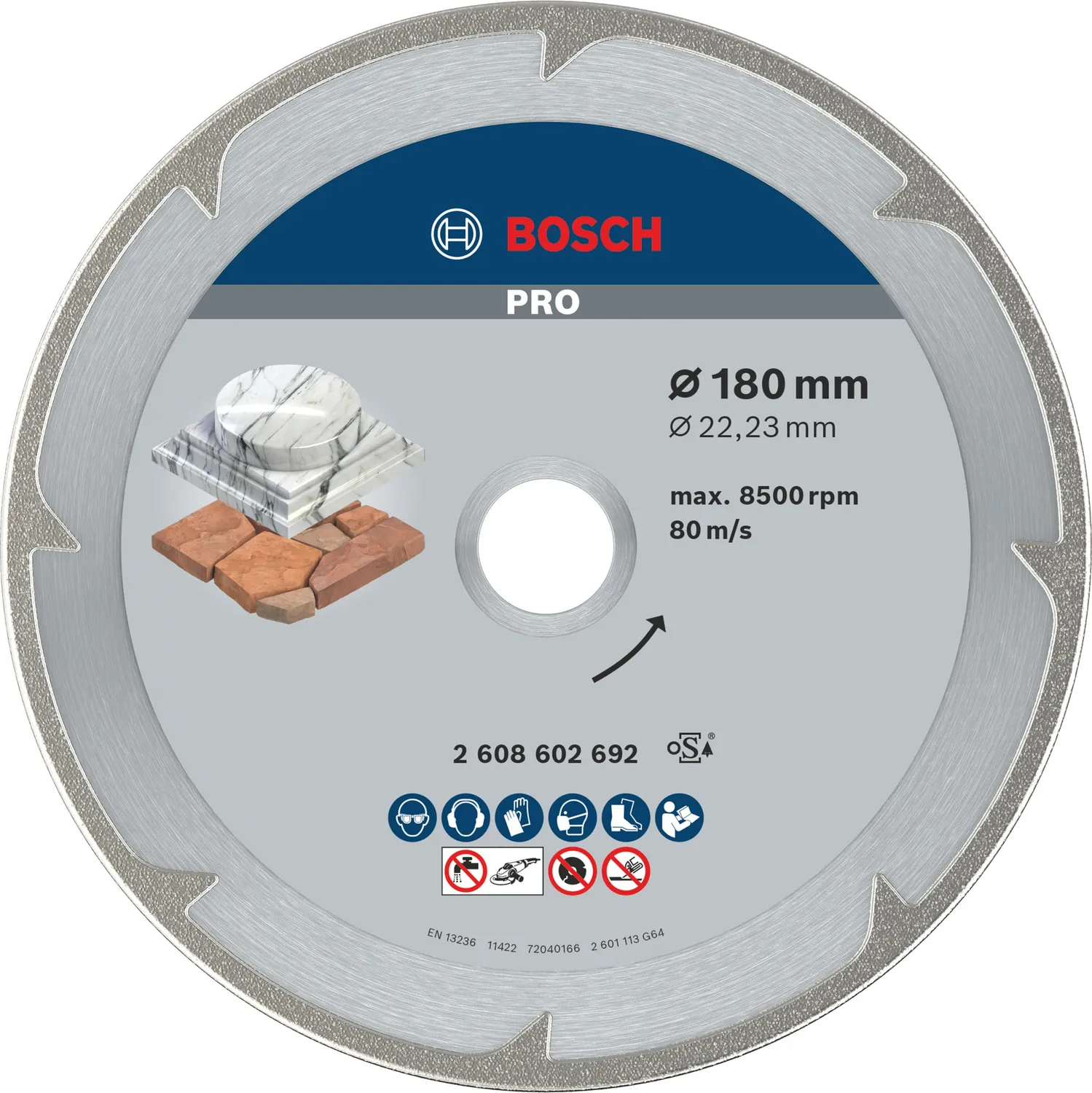 Bosch Expert disco diamantato PRO Marble 115 mm marmo