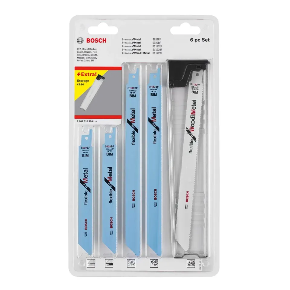 Bosch Wood Metal lame sciabola flessibili S922 S1122 6pz