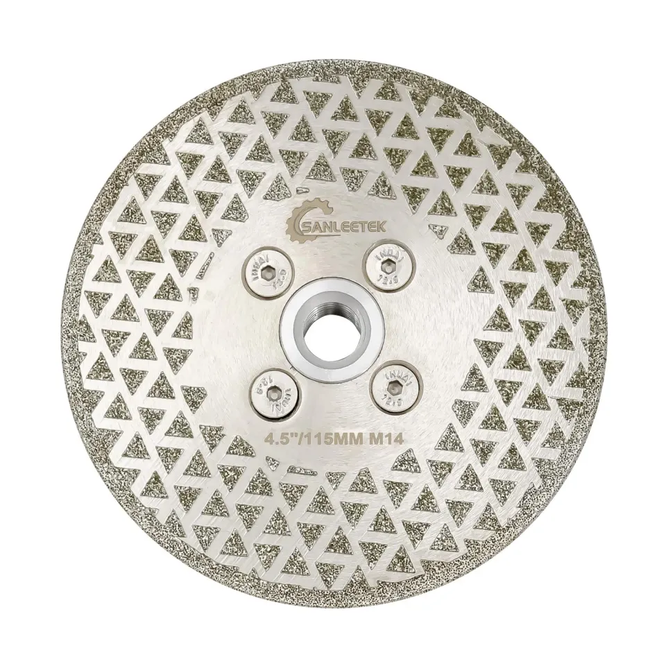 SANLEETEK Disco Diamantato 115 mm M14 Doppio Lato per gres marmo