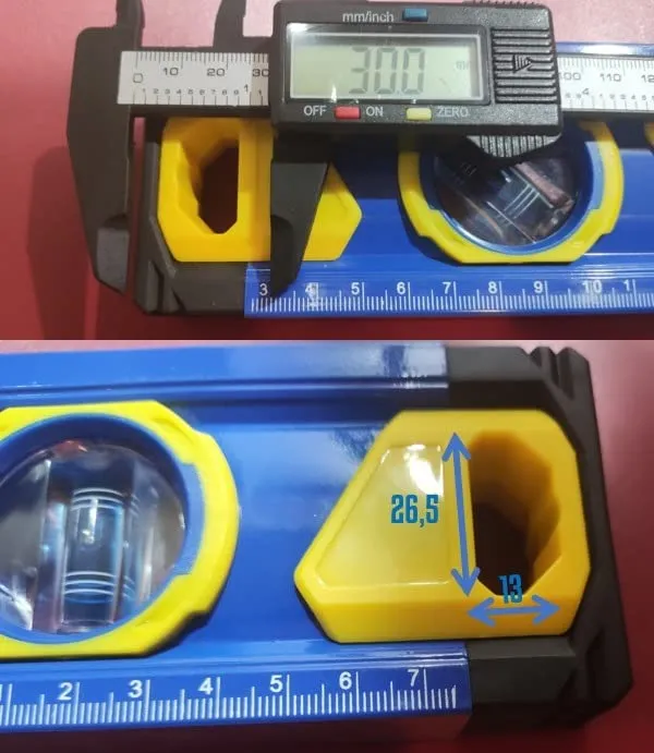 S&R livella a bolla magnetica 60 cm alluminio 0,5 mm/m