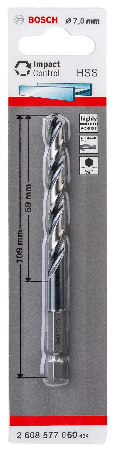 Bosch Impact Control punta HSS metallo 8x117 mm