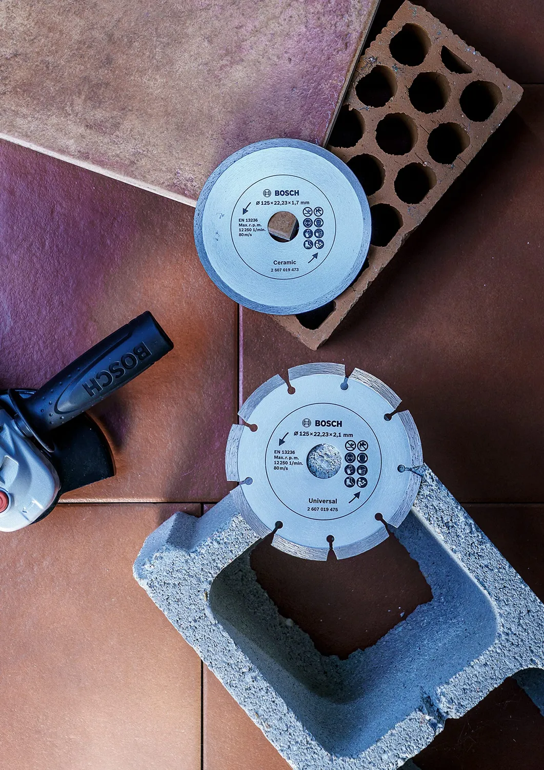 Bosch disco diamantato Ø 125 mm 2 pz piastrelle cemento