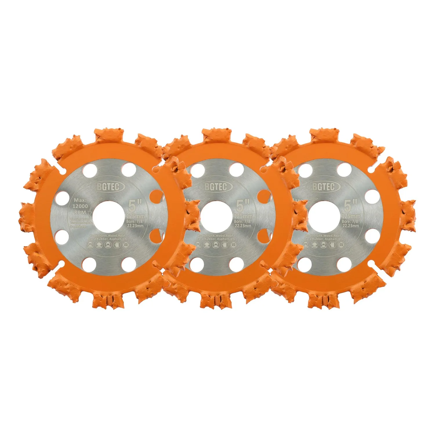 BGTEC disco taglio legno 125 mm carburo 22,2 mm 1 pezzo