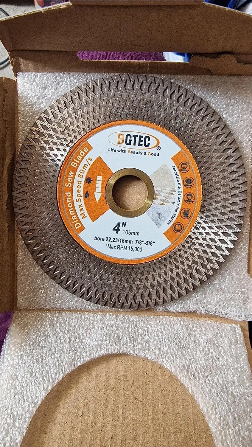 BGTEC Disco Diamantato 105 mm per Gres e Marmo