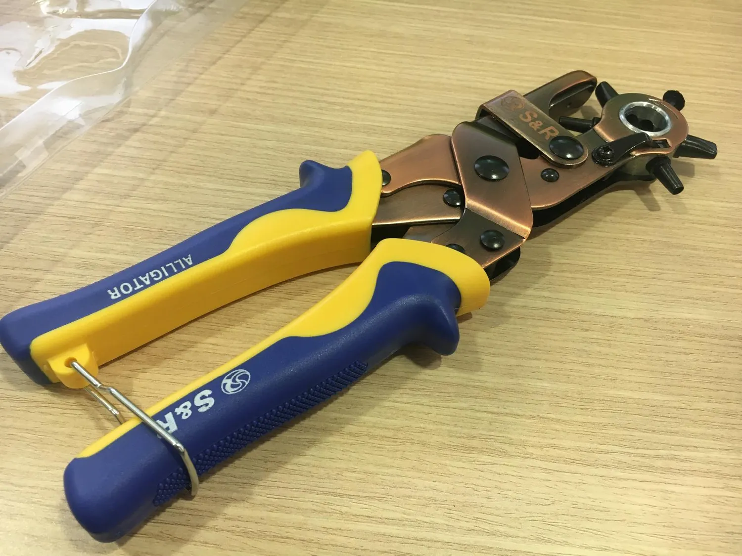 S&R pinza fustellatrice cuoio fori tondi ovali 250 mm