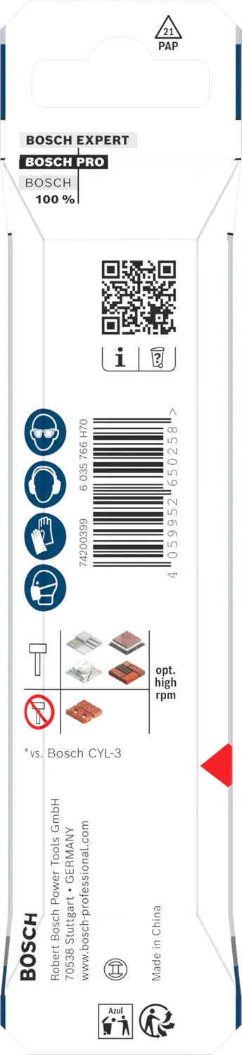 Bosch Expert PRO HEX-5 punta muro 4x100 mm calcestruzzo 1 pezzo