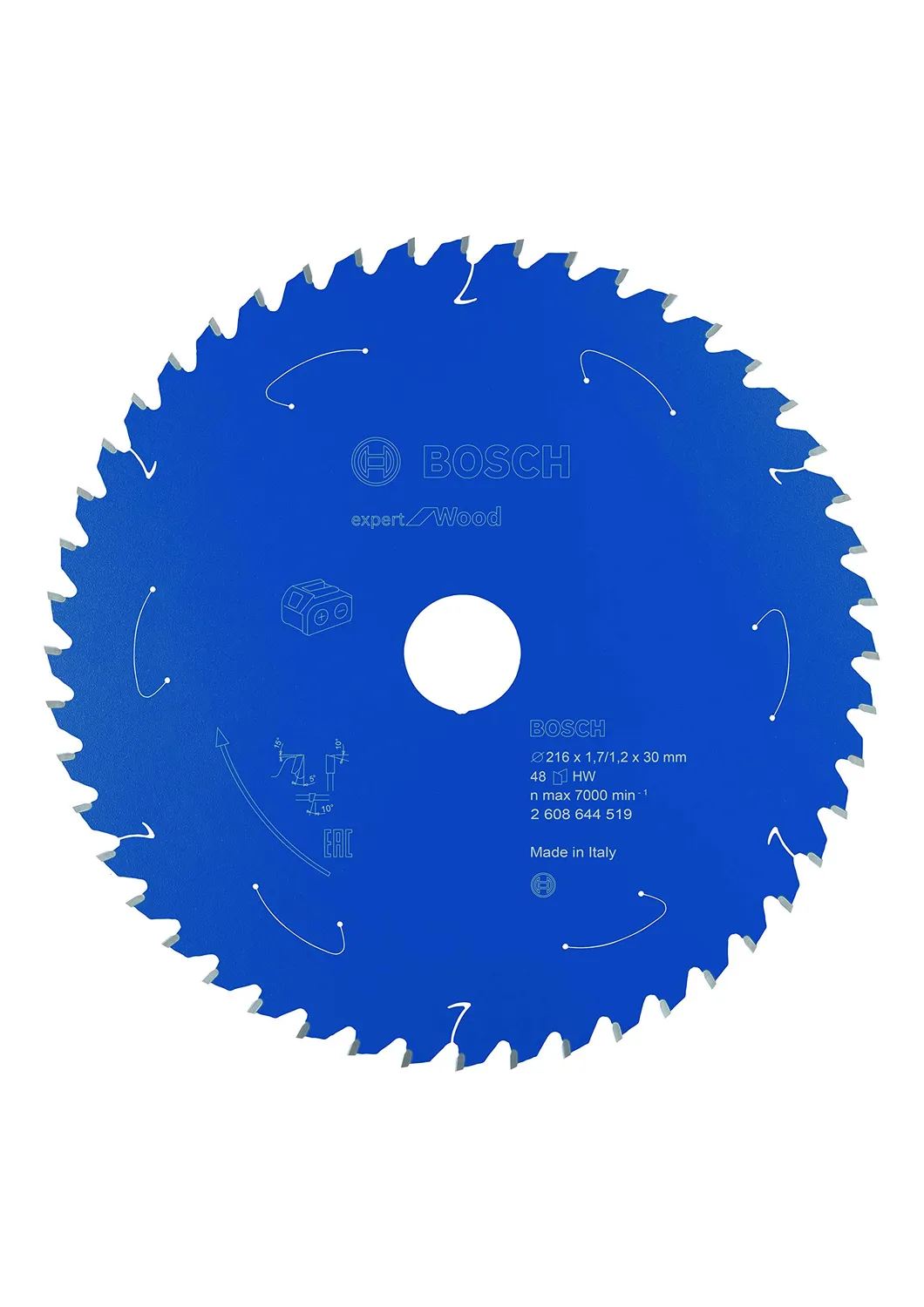 Bosch Expert lama circolare 216x30 mm 48 denti legno batteria