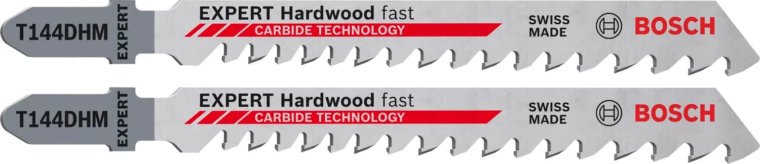 Bosch Expert Hardwood Fast T144DHM lame seghetto 3 pezzi legno duro