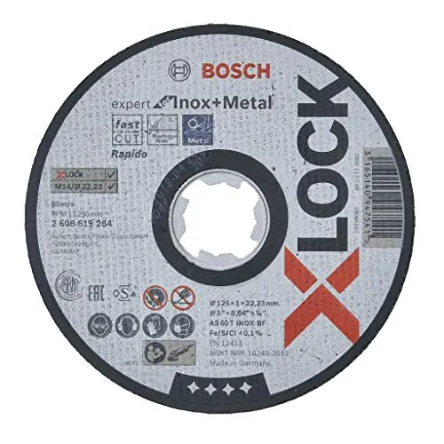 Bosch Expert PRO disco da taglio 125x1,0 mm inox X-Lock sottile